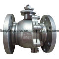 Full Bore Flange End 2 PC Ball Valve with Stainless Steel